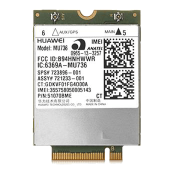 HP lt4120 - Trådlöst mobilmodem - 4G LTE - M.2 Card - 150 Mbps - för EliteBook 725 G4, 745 G3, 745 G4, 755 G3, 755 G4, 840 G4, 850 G4