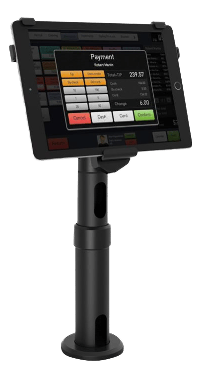 V-Bracket - Single iPad Pro 12.9" POS Stand