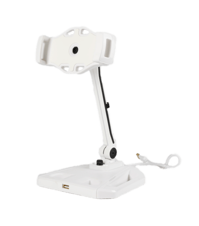 Stand for smartphones and tablets, 4-12.2", USB extension, 360 rotatio