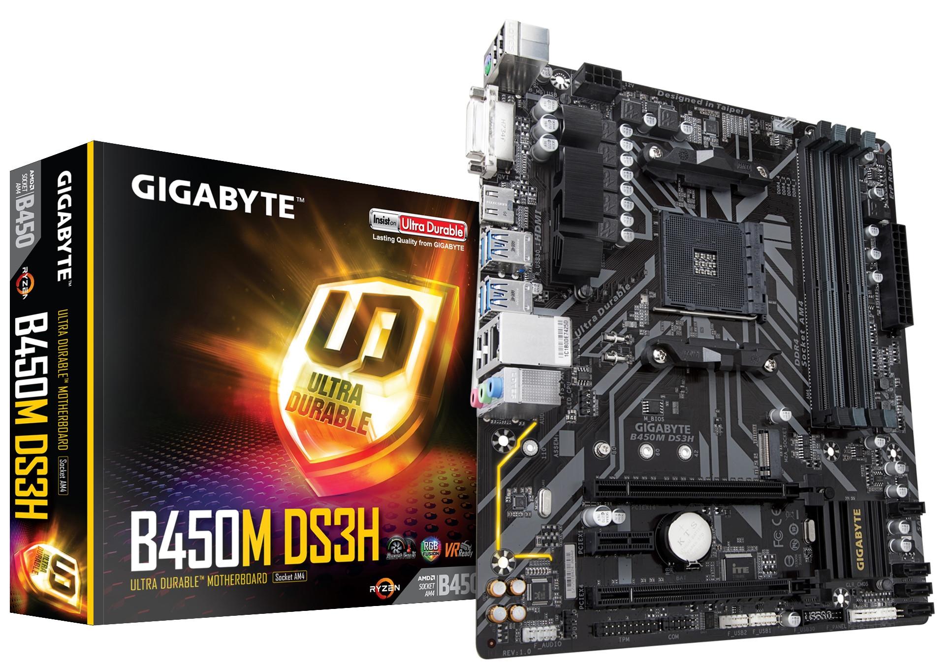 Gigabyte GA-B450M DS3H