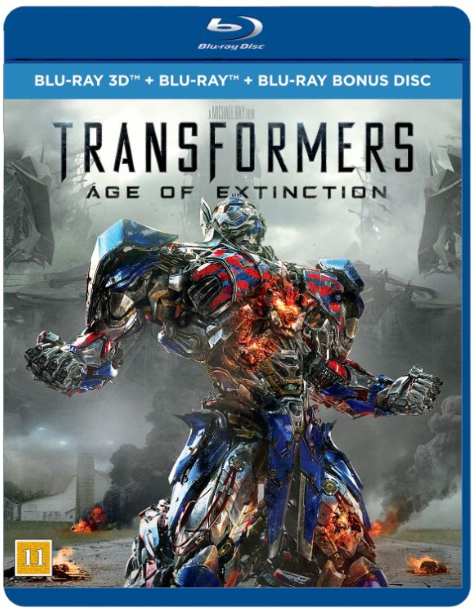 Transformers Age of Extinction (3D Bluray + Bluray) (3 disc) Film
