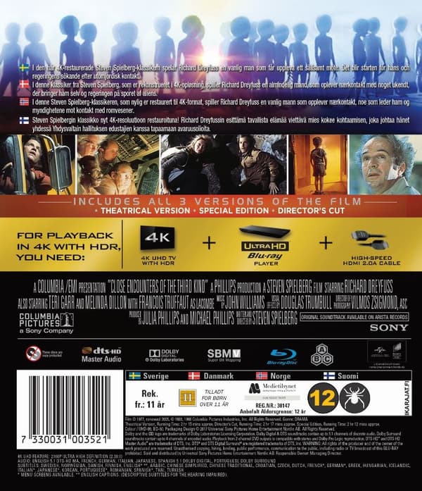 Close Encounters Of The Third Kind (4K Ultra HD + Blu-ray)
