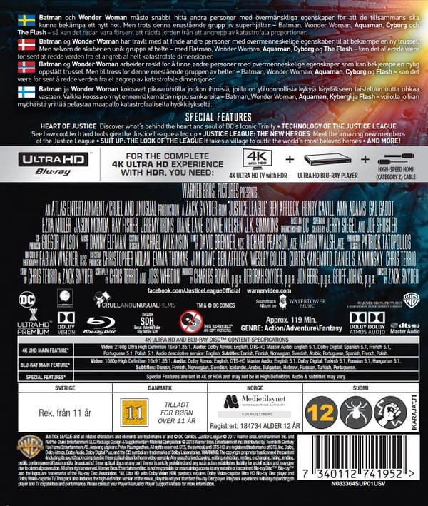 Justice League (4K Ultra HD + Blu-ray)