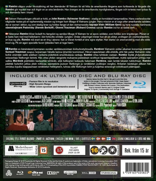 Rambo 2: First Blood Part 2 (4K Ultra HD + Blu-ray)