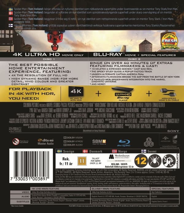 Spider-Man: Homecoming (4K Ultra HD + Blu-ray)