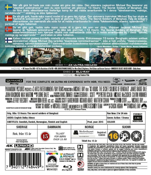 13 Hours (4K Ultra HD + Blu-ray)
