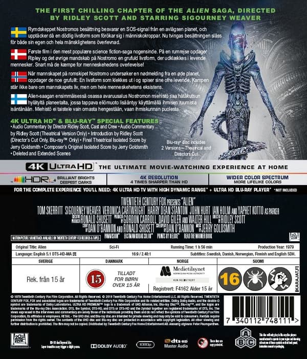 Alien (4K Ultra HD + Blu-ray)
