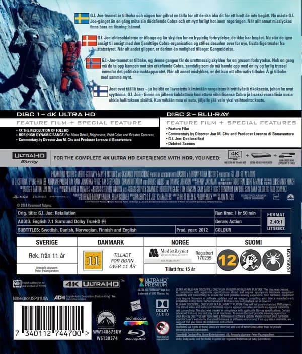 G.I. Joe 2 - Retaliation (4K Ultra HD + Blu-ray) (2 disc)