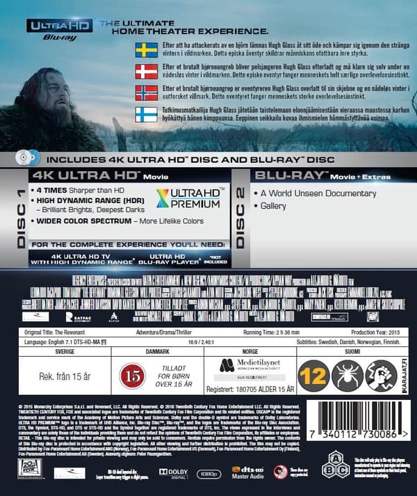 The Revenant (4K Ultra HD + Blu-ray)