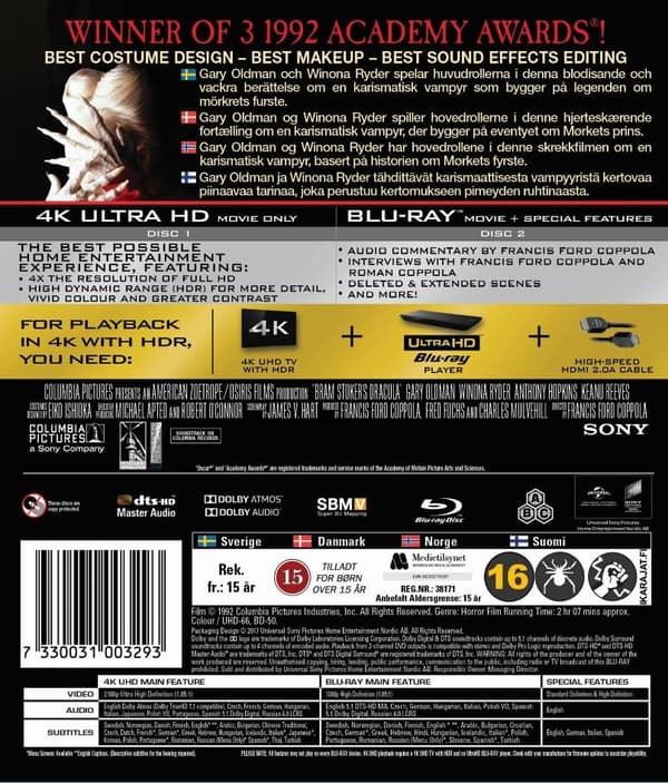 Bram Stokers Dracula (4K Ultra HD + Blu-ray)