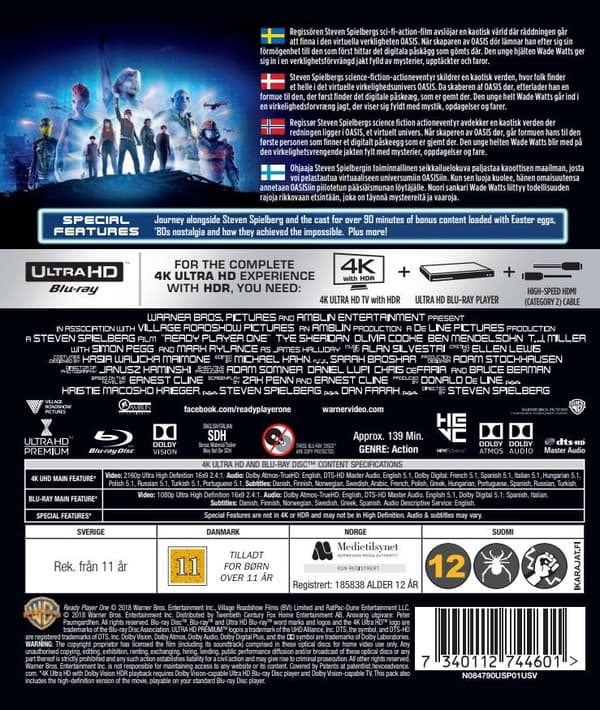 Ready Player One (4K Ultra HD + Blu-ray)