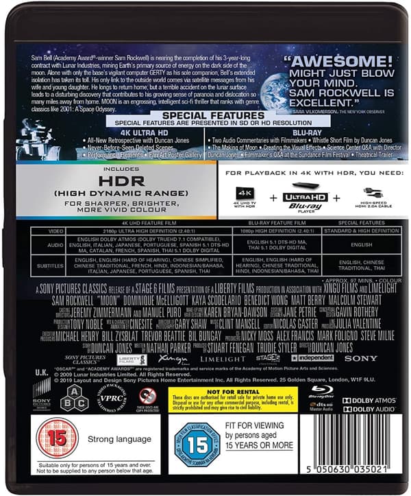 Moon (4K Ultra HD + Blu-ray) (Import)