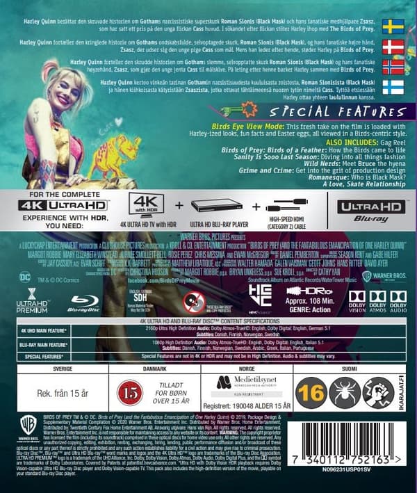Birds Of Prey (4K Ultra HD + Blu-ray) (2 disc)