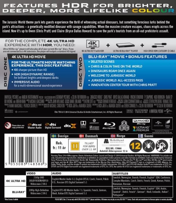 Jurassic World (4K Ultra HD + Blu-ray)
