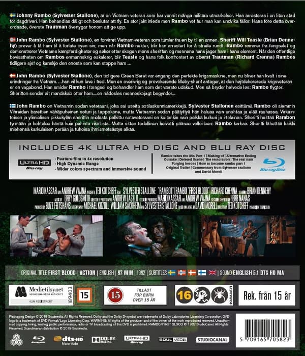Rambo : First Blood (4K Ultra HD + Blu-ray)