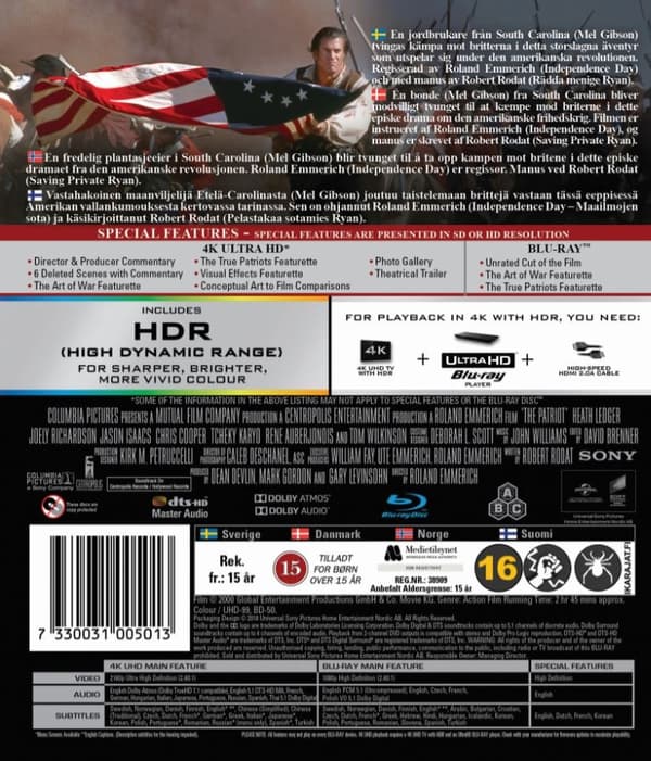 The Patriot (4K Ultra HD + Blu-ray)