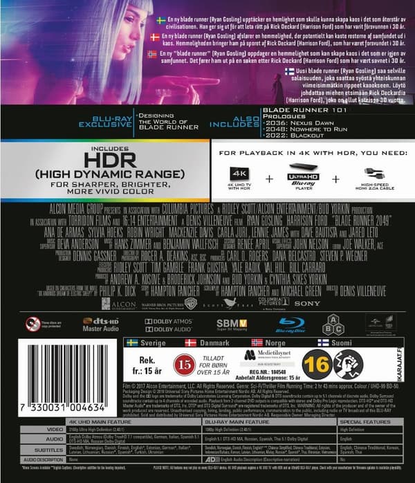 Blade Runner 2049 (4K Ultra HD + Blu-ray)