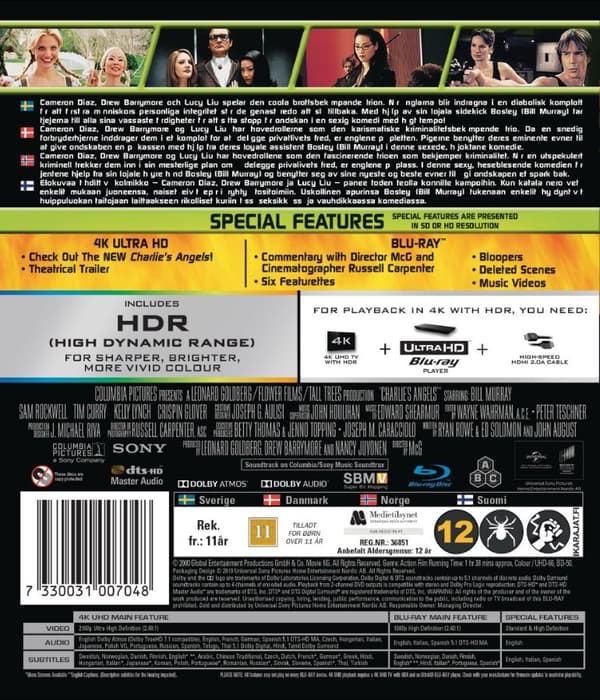 Charlie's Angels (2000) (4K Ultra HD + Blu-ray)