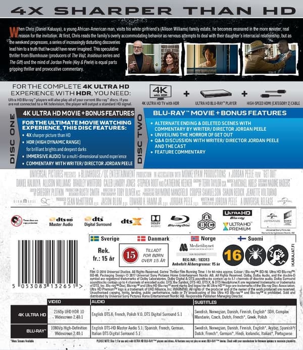 Get Out (4K Ultra HD + Blu-ray)