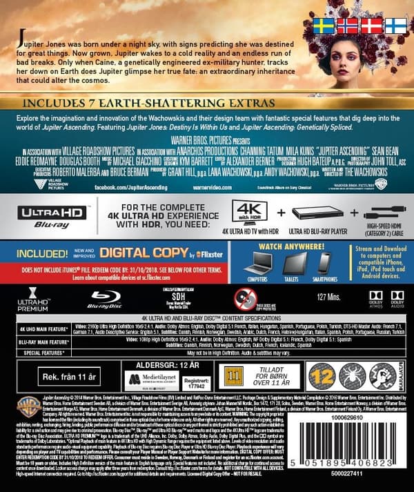Jupiter Ascending (4K Ultra HD + Blu-ray)
