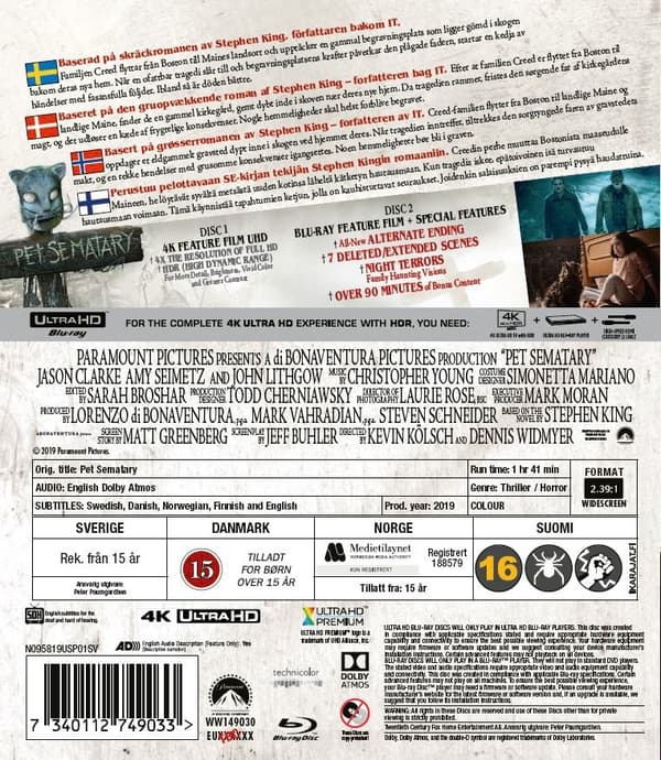 Pet Sematary (4K Ultra HD + Blu-ray)