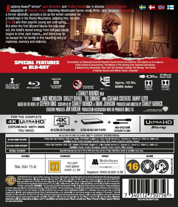 The Shining (4K Ultra HD + Blu-ray) (2 disc)