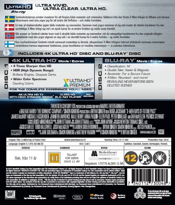X-Men: Days of Future Past (4K Ultra HD + Blu-ray)