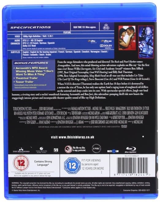 Armageddon (Blu-ray) (Import)