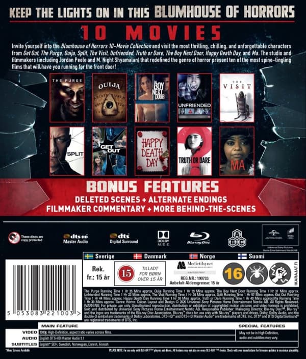Blumhouse of Horrors - 10 Movie Collection (Blu-ray) (10 disc)