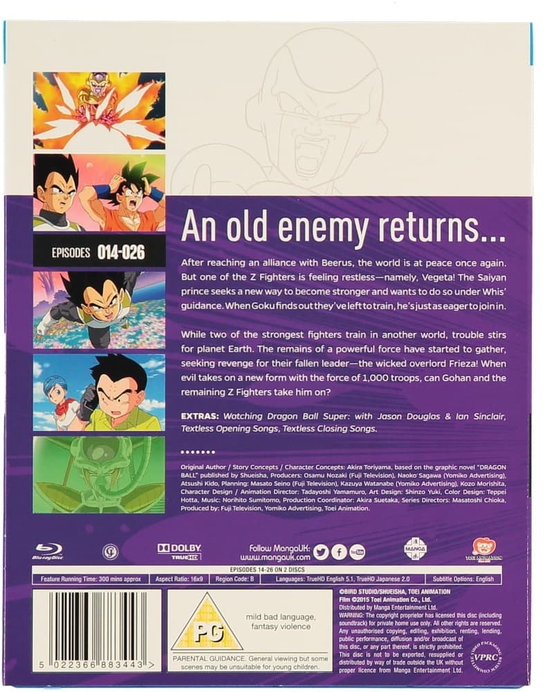 Dragon Ball Super Season 1 Part 2 Blu Ray 2 Disc Import Cdon Dragon Ball Super Season 1 Part 2 Blu Ray 2 Disc Import Cdon