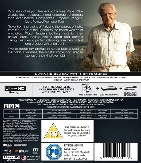 Dynasties (Blu-ray) (4 disc) (Import)