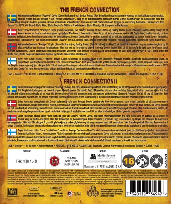 French Connection 1-2 (Blu-ray)