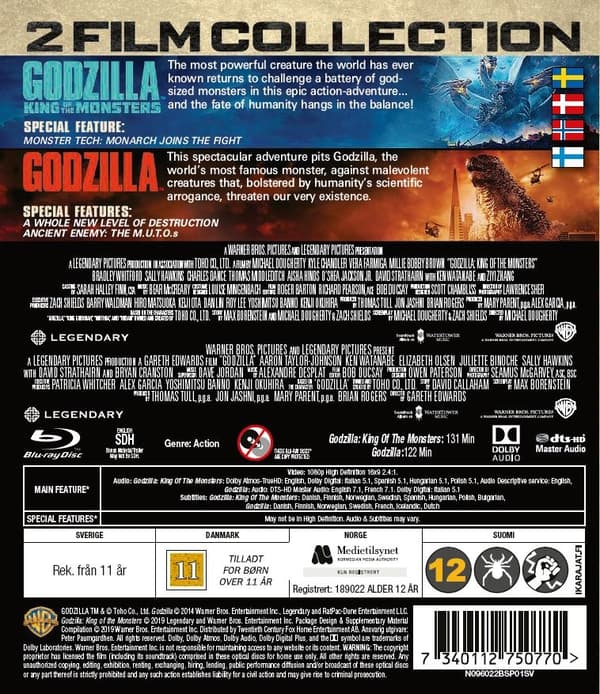 Godzilla 1-2 (Blu-ray) (2 disc)