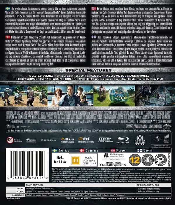 Jurassic World (Blu-ray) (Nordic)