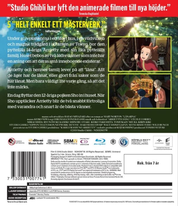 Lånaren Arrietty (Blu-ray)