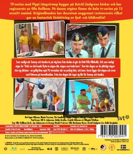 Astrid Lindgren: Pippi Långstrump - Box (Blu-Ray) (2 Disc)