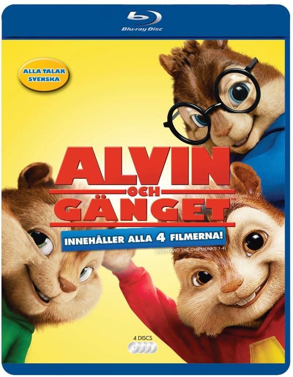 Alvin och Gänget 1-4 (4 disc)