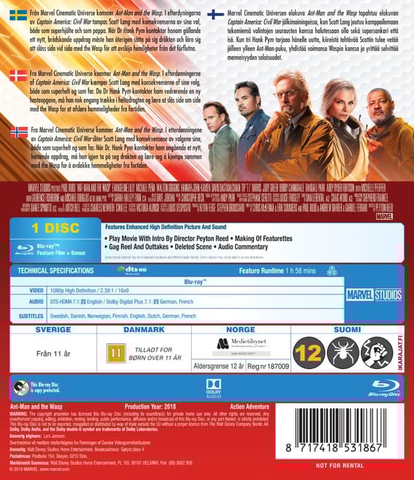 Ant-Man and the Wasp (Blu-ray)