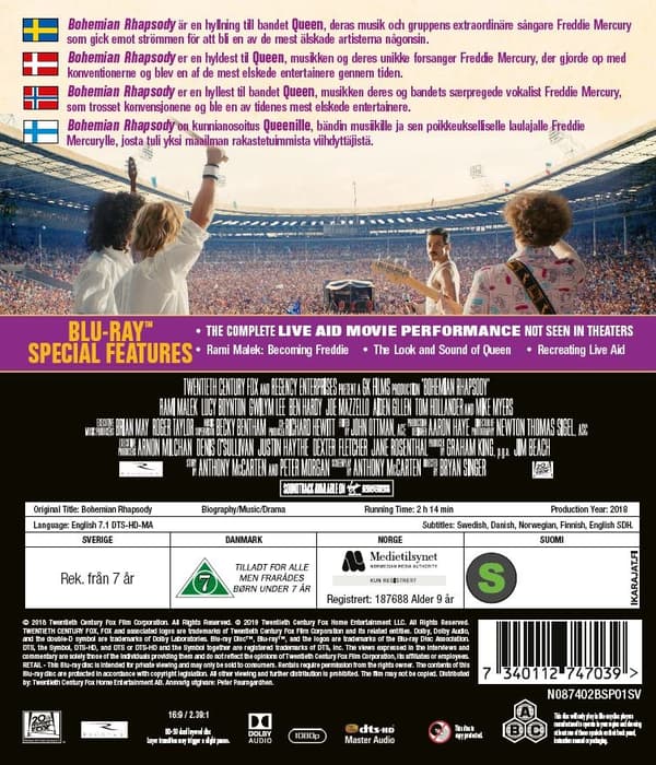 Bohemian Rhapsody (Blu-ray)