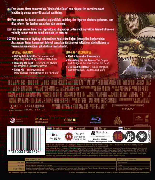 Evil Dead (2013) Unrated Version (Blu-ray)