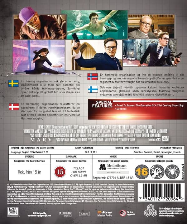 Kingsman: The Secret Service - Salainen palvelu (Blu-ray)