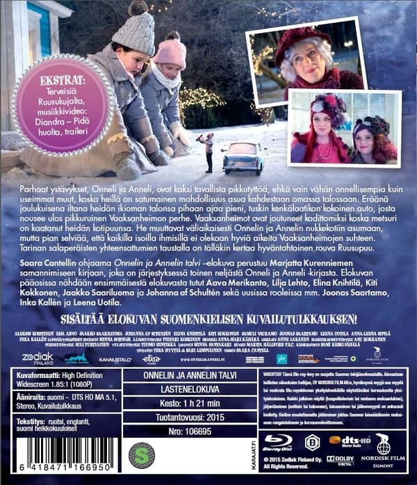 Onnelin ja Annelin talvi (Blu-ray)