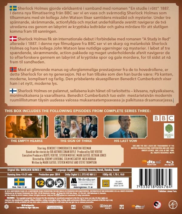Sherlock - Sæson 3 (Blu-ray)