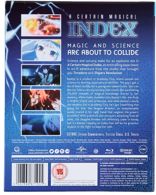 A Certain Magical Index - Season 1 (Blu-ray) (4 disc) (import) | CDON