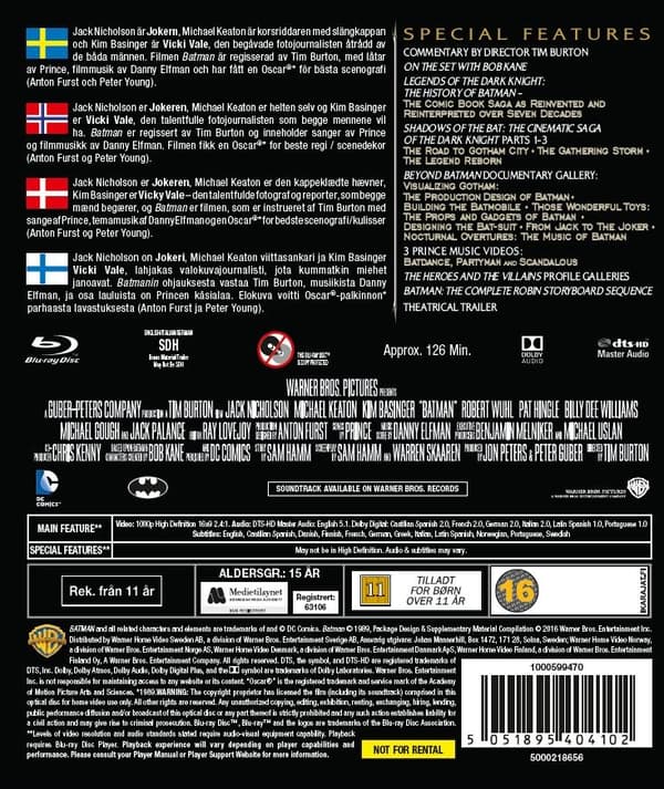 Batman (Blu-ray) (Nordic)