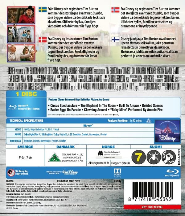 Dumbo (2019) (Blu-ray)