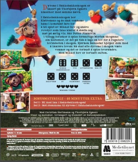 Dyrene i Hakkebakkeskogen (Blu-ray)