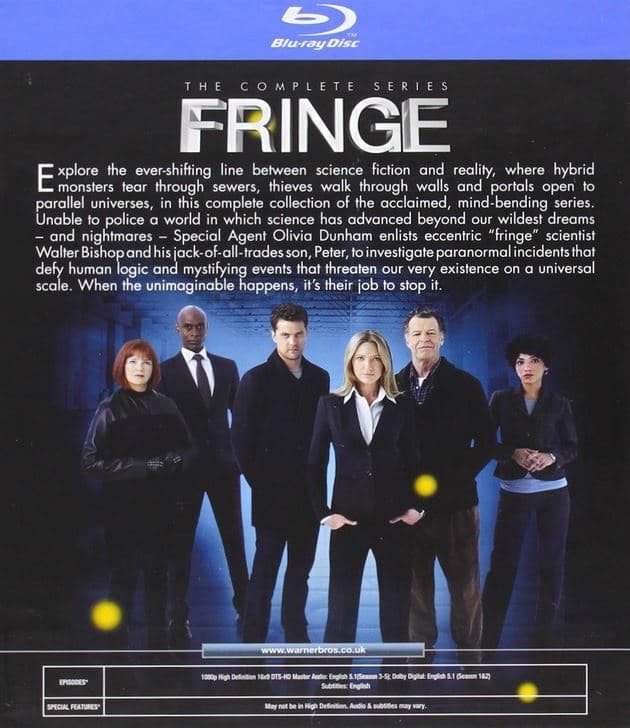 Fringe Season 1 5 The Complete Series Blu Ray Import Cdon