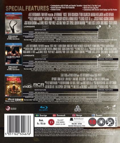 Hostel 1-3 Box (Blu-ray) (3 disc)
