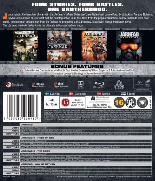 Jarhead Collection (Blu-ray) (4 disc)